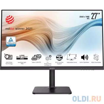 Монитор LCD Modern MD272QP 27", 2560x1440, 16:9, IPS, 75 Гц, 250 cd/m2, 1000:1, HDMI, DP