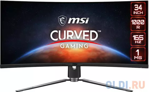 Монитор MSI 34" MPG ARTYMIS 343CQR VA 3440x1440 165Hz FreeSync 400cd/m2 21:9