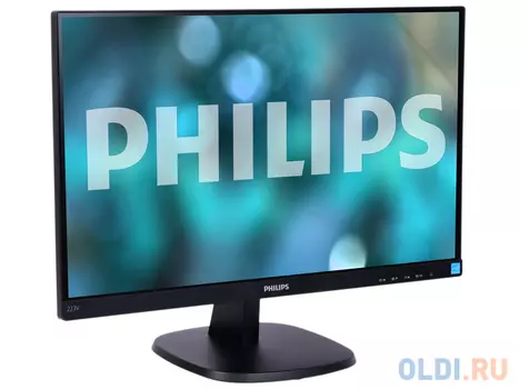 Монитор 21.5" Philips 223V7QSB/00(01) Black IPS, 1920x1080, 5ms, 250 cd/m2, 1000:1 (DCR 10M:1), D-Sub, DVI, vesa