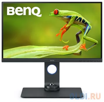 МОНИТОР 27" BenQ SW270C Gray с поворотом экрана (IPS, 2560x1440, 5 ms, 178°/178°, 300 cd/m, 20M:1, +2xHDMI 2.0, +Display
