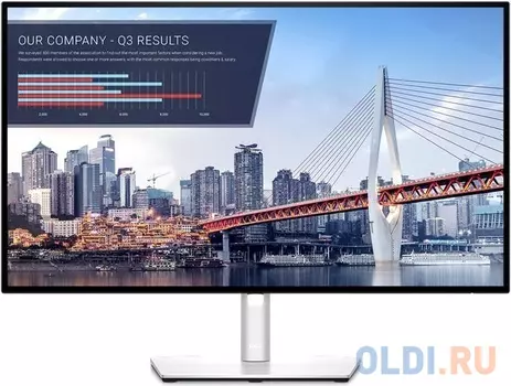 Монитор 27" DELL U2722D черный серебристый IPS 2560x1440 350 cd/m^2 8 ms HDMI DisplayPort Аудио USB 2722-5007