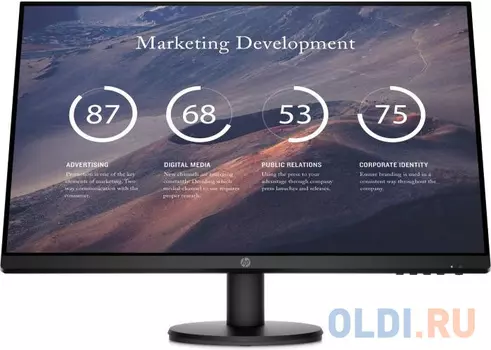 Монитор 27" HP P27v G4 черный IPS 1920x1080 300 cd/m^2 5 ms VGA HDMI 9TT20AA