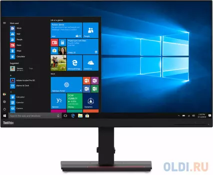 Монитор 27" Lenovo ThinkVision T27q-20 черный IPS 2560x1440 350 cd/m^2 4 ms HDMI DisplayPort Аудио 61EDGAT2EU