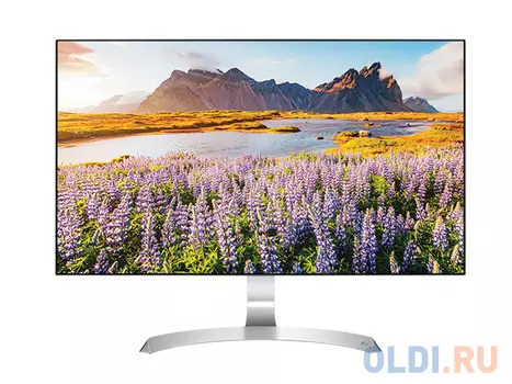 Монитор 27" LG 27MP89HM-S Silver IPS, 1920x1080, 5ms, 250 cd/m2, 1000:1 (Mega DCR), D-Sub, HDMI*2, 5Wx2, Headph.out, vesa