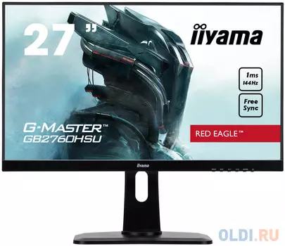 Монитор 27" iiYama GB2760HSU-B1 черный TN 1920x1080 400 cd/m^2 1 ms HDMI DisplayPort Аудио USB