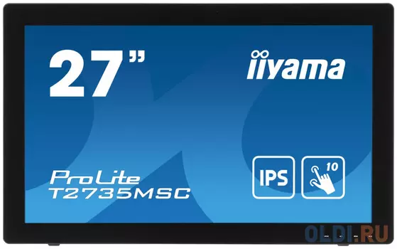 Монитор 27" iiYama ProLite T2735MSC-B3 черный IPS 1920x1080 255 cd/m^2 5 ms VGA HDMI DisplayPort Аудио USB