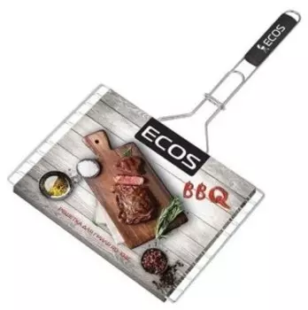 Аксессуар для грилей ECOS RD-104C Решетка для барбекю 35х25х1,5см хром