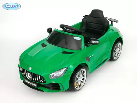 Электромобиль Barty Mercedes-Benz AMG GT R, одноместный, зеленый глянец, лицензионная модель