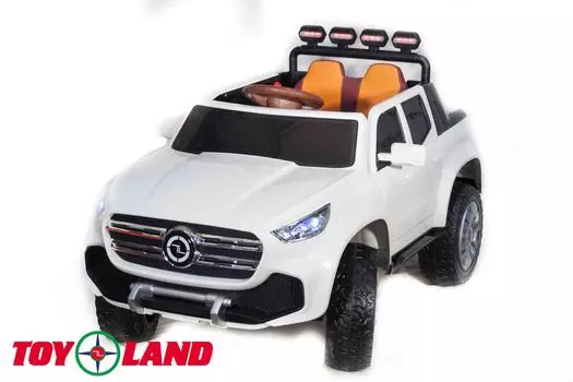 Электромобиль Джип Mercedes Benz пикап YBD5478, белый, свет и звук