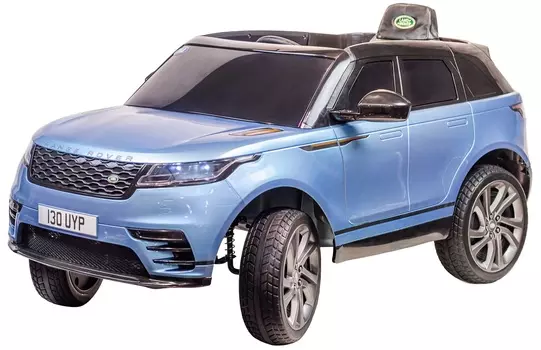 Электромобиль Джип Range Rover Velar, синий краска, свет и звук