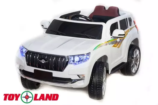 Электромобиль Джип Toyota Prado YHD5637, белый