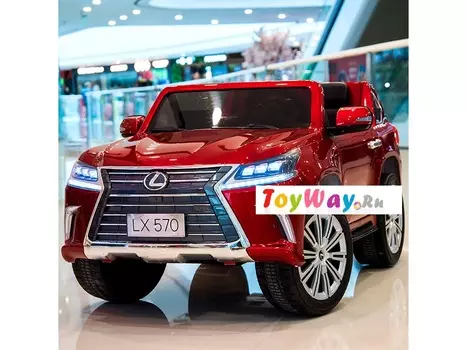 Электромобиль Lexus LX570, красный
