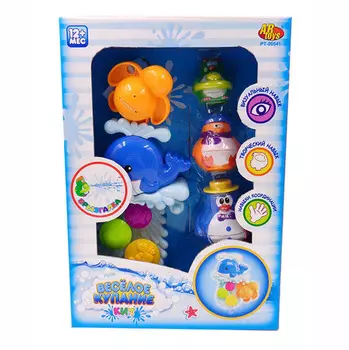 Игрушки для ванной, в наборе с аксессуарами – Веселое купание