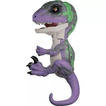 Интерактивный динозавр Fingerlings Рейзор, фиолетовый с темно-зеленым, 12 см