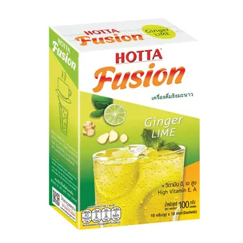 HOTTA Fusion растворимый вкус имбиря и лайма 15 г x 5 пакетиков / 10 пакетиков - Тайский 15 g x 5 Sachets