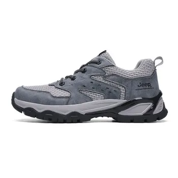 Кроссовки мужские треккинговые Hiking / Trekking Shoes Men Low-Top Jeep, серый