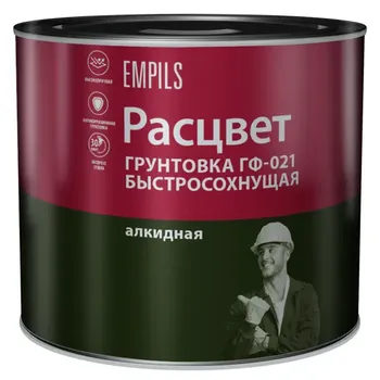 Грунтовка для сухих помещений Расцвет ГФ-021 2.5 кг цвет серый