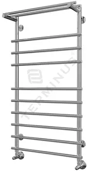Полотенцесушитель водяной 996х560 подключение нижнее Terminus Ватра с полкой П10