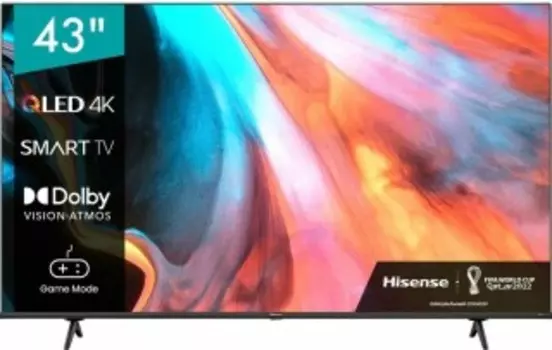 Телевизор Hisense 43E7HQ черный