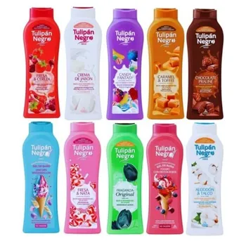 Черный тюльпан Bagnosfoam Gel Shower Bath Super Scented гель для душа 650 мл Tulipan