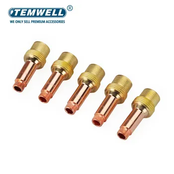 TEMWELL Цанговые корпуса для TIG WP17/18/26, 5 шт., 1.0/1.6/2.4/3.2/4.0 мм