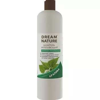 DREAM NATURE Шампунь укрепляющий для всех типов волос "Крапива" 400.0