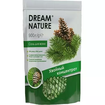DREAM NATURE Природная соль для ванн "Хвойный концентрат" 900.0