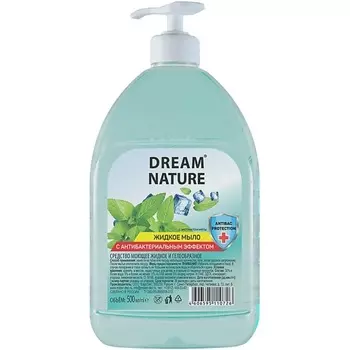 DREAM NATURE Жидкое мыло с антибактериальным эффектом "Мята"