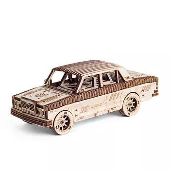 DROVO Механический деревянный конструктор 3D Автомобиль Легенда 1982