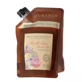 DURANCE Марсельское мыло сменный блок Роза и шафран Rose & Saffron 500.0