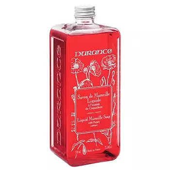 DURANCE Жидкое мыло сменный блок с экстрактом Мака Liquid Marseille Soap with Poppy extract 750.0