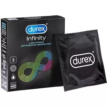 АПТЕКА Дюрекс Презервативы Infinity С Анестетиком Гладкие (Вариант 2) №3