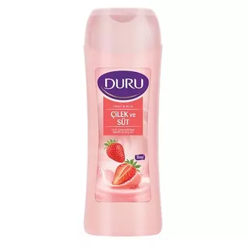 DURU Гель для душа с экстрактом земляники Fruit&amp;Milk Клубника и Молоко