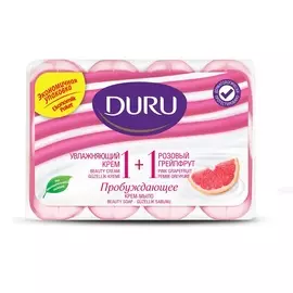 DURU Туалетное крем-мыло 1+1 Увлажняющий крем & Розовый Грейпфрут 4.0