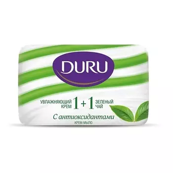 DURU Туалетное крем-мыло 1+1 Увлажняющий крем &amp; Зеленый чай