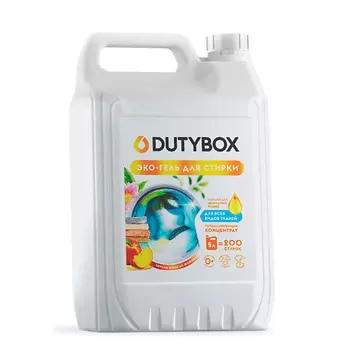 DUTYBOX Гель для стирки универсальный Персик и масло жожоба, жидкий порошок, гипоаллергенный
