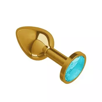 DЖАГА DЖАГА Анальная втулка Gold с кристаллом