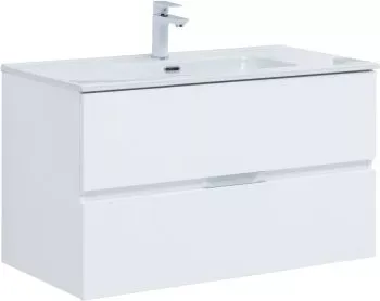 Компл.3 - Тумба Алвита new 90 цв.белый матовый (303920)