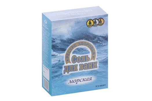 Соль д/ванн Морская, 600 г, п/п пакет