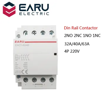 Модульный контактор EACT-4P-63 4NO 4NC 2NO 2NC 220В 230В 50/60Гц
