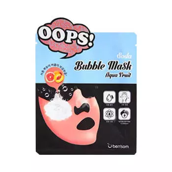 Пузырьковые маски для лица Berrisom Oops Soda Bubble Mask Aqua Fruit – увлажняющая маска