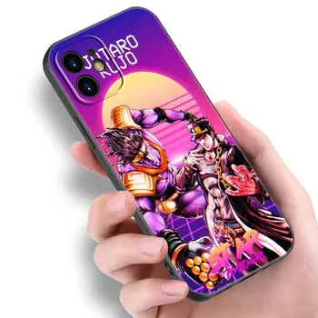 Чехол для телефона JoJo Bizarre Adventure для Apple iPhone 14 13 12 Mini 11 Pro Max 7 8 XR X XS 7 8 Plus SE 2020 2022, черный чехол iPhone 14
