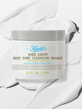 Маска для глубокого очищения пор Rare Earth Clay Mask от Kiehl s - 4,2 жидких унции - 125 мл - 0,5 жидких унций/14 мл 0.5 FL.OZ./14ML