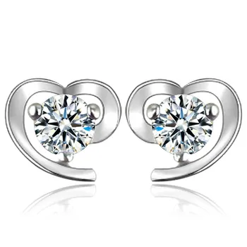SACE GEMS классические асимметричные серьги в форме сердца из медного сплава с цирконом для женщин, подарки на свадьбу фиолетовый