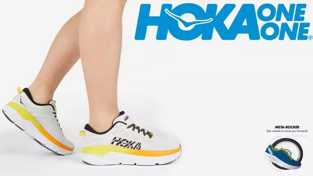 Кроссовки мужские HOKA ONE ONE Bondi 7, Серый, размер 40.5