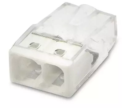 Клемма TOKOV ELECTRIC TKE-EU2.5-412/BL10 строительно-монтажная EU2.5 412 прозр. 2 отверстия (блист.10шт)