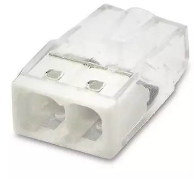 Клемма TOKOV ELECTRIC TKE-EU2.5-412/BL5 строительно-монтажная EU2.5 412 прозр. 2 отверстия (блист.5шт)