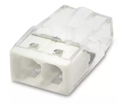 Клемма TOKOV ELECTRIC TKE-EU2.5-412/C200 строительно-монтажная EU2.5 412 прозр. 2 отверстия