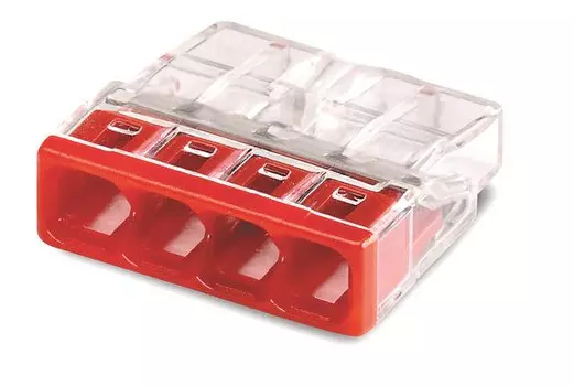 Клемма TOKOV ELECTRIC TKE-EU2.5-414/BL10 строительно-монтажная EU2.5 414 прозр. 4 отверстия (блист.10шт)