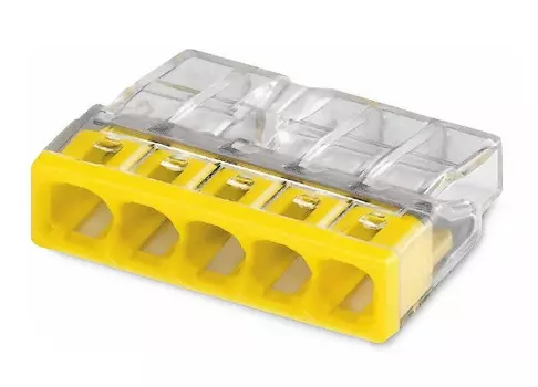 Клемма TOKOV ELECTRIC TKE-EU2.5-415/C100 строительно-монтажная EU2.5 415 прозр. 5 отверстий